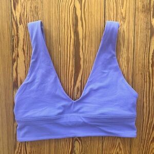 Lululemon Align V-neck Sports Bra A/B Scoop Back Dark Lavender 8